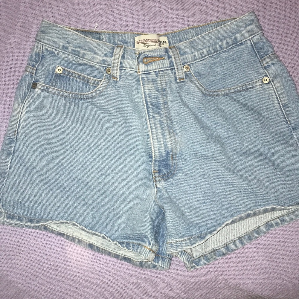 Lightwash High Wasited Jean Shorts